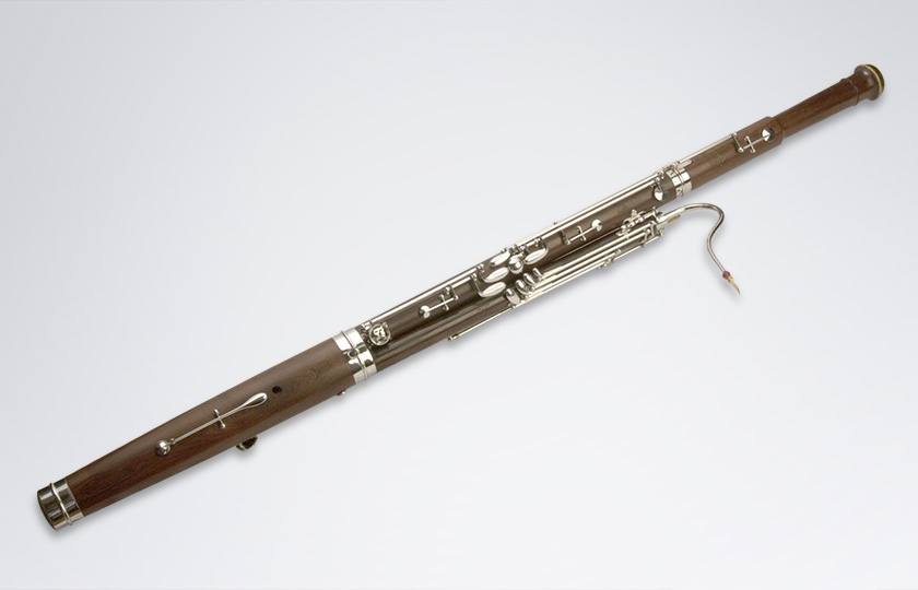 Who designed the modern shape of the bassoon music
